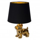SIR WIN. Table lamp-Gold-1xE14-25W-Porcel. thumbnail