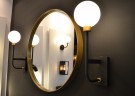 BEREND Wall light Bathr.-Black-1xG9-33W-IP44-Glass thumbnail
