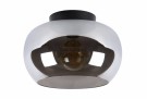 JUDI Flush ceilin.-Smoke .-Ø30,5-1xE27-40W-Glass thumbnail