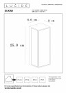 DUKAN Wall light Outd.-Black-1xE27-15W-IP65-Glass thumbnail