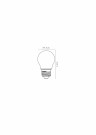 G45 Fil. Bulb-Transp.-LED Dimm.-1xE27-4W-2700K thumbnail