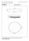 ESTREJA Flush ceilin.-Black-Ø40-LED Dimm.-40W thumbnail