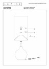 ESTERAD Floor lamp-Black-Ø34-1xE27-60W-Glass thumbnail