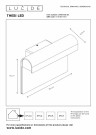 THESI LE. Wall light Outd.-Black-LED-8W-3000K-IP54 thumbnail