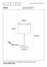 MAYA Table lamp-Black-Ø26-1xE27-40W-Cotton thumbnail
