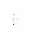 P45 Fil. Bulb-Amber-LED Dimm.-1xE14-3W-2200K thumbnail
