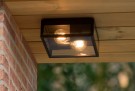 DUKAN Flush ceilin. Outd.-Black-2xE27-15W-IP65 thumbnail