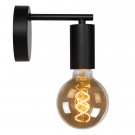LEANNE Wall light-Black-1xE27-40W-Metal thumbnail