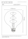 G95 Fil. Bulb-Amber-LED Dimm.-1xE27-5W-2700K thumbnail