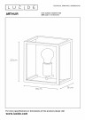 ARTHUR Wall light-Black-1xE27-60W-Metal thumbnail