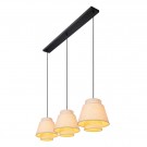 TRIBUTE Pendant light-Cream-3xE27-40W-Fabric thumbnail