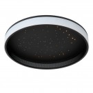 ESTREJA Flush ceilin.-Black-Ø40-LED Dimm.-40W thumbnail