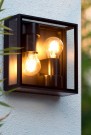 DUKAN Flush ceilin. Outd.-Black-2xE27-15W-IP65 thumbnail