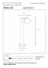 DINGO-LE. Bollard ligh. Outd.-White-LED Dimm. thumbnail