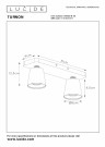 TURNON Ceiling spot.-Black-LED DTW-2xGU10-5W thumbnail
