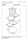 JULIUS Pendant light-Opal-5xE27-40W-Glass thumbnail