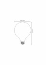 G80 Fil. Bulb-Opal-LED Dimm.-1xE27-4,9W-2700K thumbnail