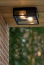 DUKAN Flush ceilin. Outd.-Black-2xE27-15W-IP65 thumbnail