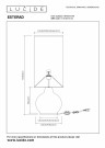 ESTERAD Floor lamp-Ocher .-Ø34-1xE27-60W-Glass thumbnail