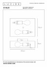 OVALIS Wall light-Black-2xE14-9W-Metal thumbnail