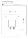 MR16 Led bulb-Set of 3-Black-LED Dimm.-3xGU10-5W thumbnail