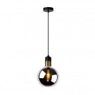 JULIUS Pendant light-Smoke .-Ø20-1xE27-40W-Glass thumbnail