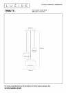 TRIBUTE Pendant light-Cream-3xE27-40W-Fabric thumbnail