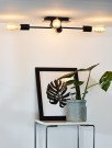 LESTER Flush ceilin.-Black-4xE27-40W-Metal thumbnail