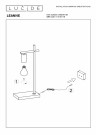 LEANNE Table lamp-Black-1xE27-40W-Metal thumbnail