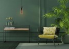 ORLANDO Pendant light-Smoke .-Ø10-1xE27-40W-Glass thumbnail