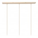 CORINA Pendant light-Cream-3xE27-40W-Polyes. thumbnail