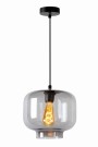 MEDINE Pendant light-Smoke .-Ø25-1xE27-40W-Glass thumbnail