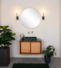BEREND Wall light Bathr.-Black-1xG9-33W-IP44-Glass thumbnail