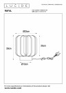 RAFAL Table lamp-Grey-Ø23-1xE27-40W-Felt thumbnail