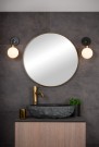 BEREND Wall light Bathr.-Black-1xG9-33W-IP44-Glass thumbnail
