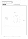 LEANNE Wall light-Black-1xE27-40W-Metal thumbnail