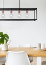 ARTHUR Pendant light-Black-5xE27-60W-Metal thumbnail