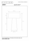 LEEROY Table lamp-Taupe-Ø30-1xE27-240W-Linen thumbnail