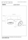 YUMIKO Ceiling spot.-Black-LED Dimm.-10W-2700K thumbnail