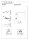 SCOTT Wall light-Black-1xE27-40W-Metal thumbnail