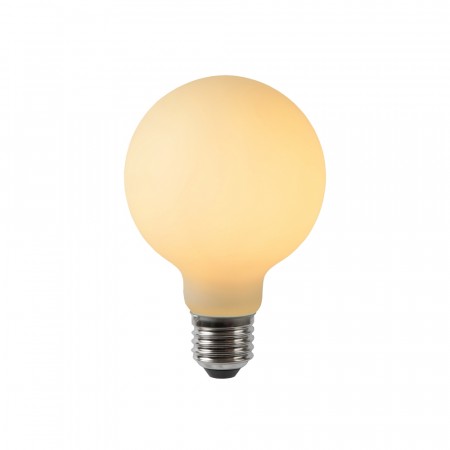 G80 Fil. Bulb-Opal-LED Dimm.-1xE27-4,9W-2700K