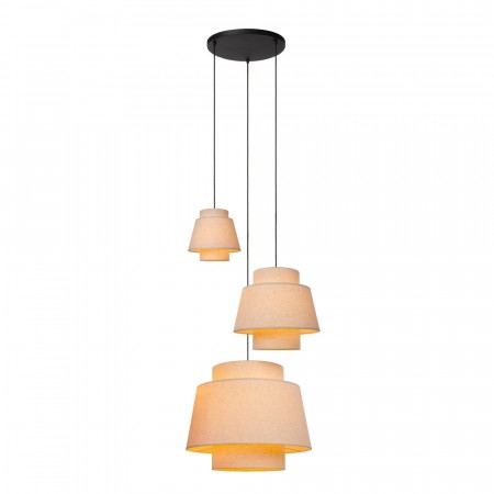 TRIBUTE Pendant light-Cream-3xE27-40W-Fabric