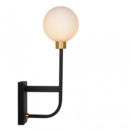 BEREND Wall light Bathr.-Black-1xG9-33W-IP44-Glass