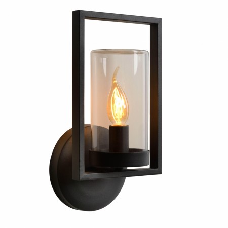 NISPEN Wall light Outd.-Black-1xE14-40W-IP44-Metal