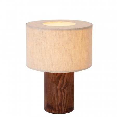 TACHINA Table lamp-Natura.-1xE14-15W-Linen
