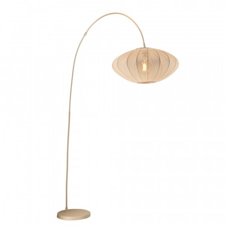 CORINA Arc floor la.-Cream-1xE27-40W-Polyes.