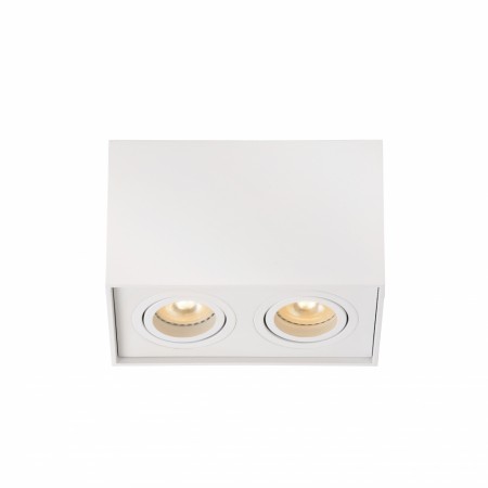 TUBE Ceiling spot.-White-2xGU10-50W-Alumin.