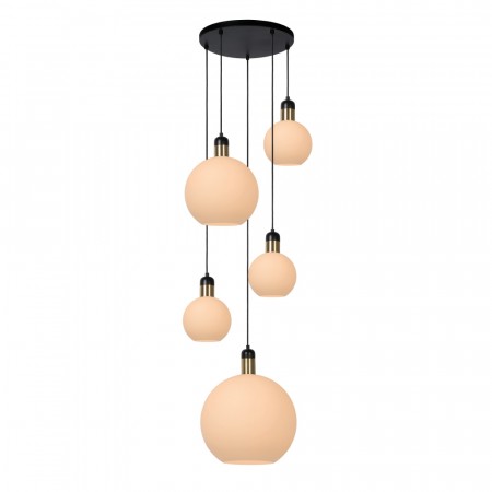 JULIUS Pendant light-Opal-5xE27-40W-Glass